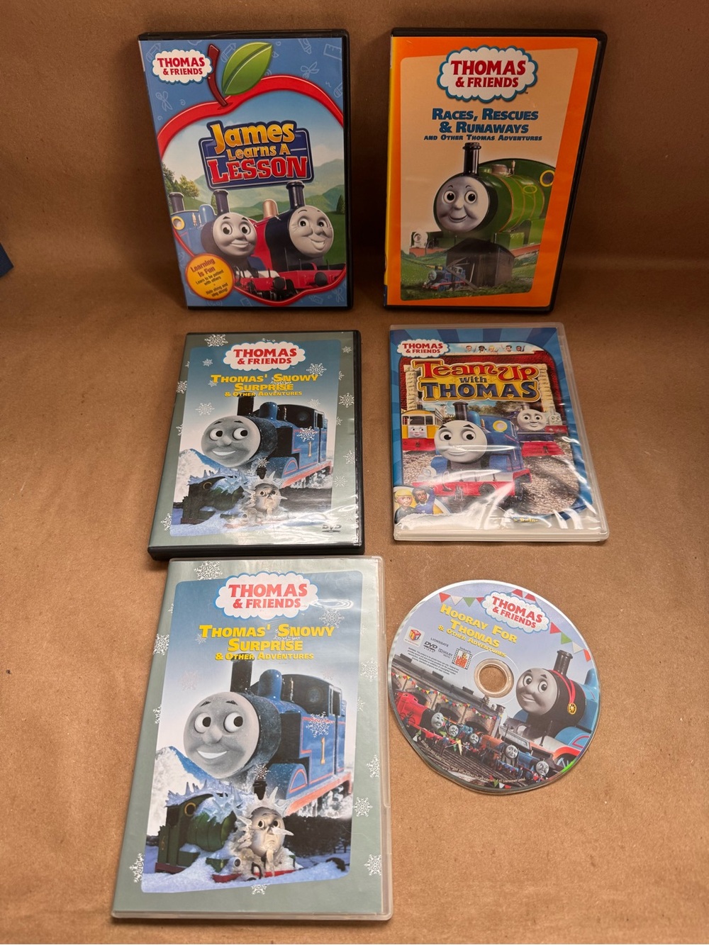 6 Thomas and Friends DVDs